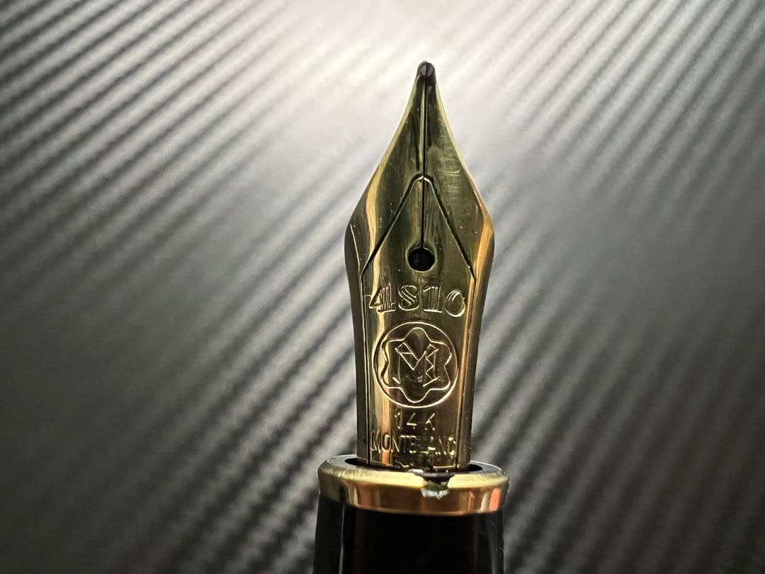 モンブラン マイスターシュテュック 144 M 中字 ブラック 全金 万年筆