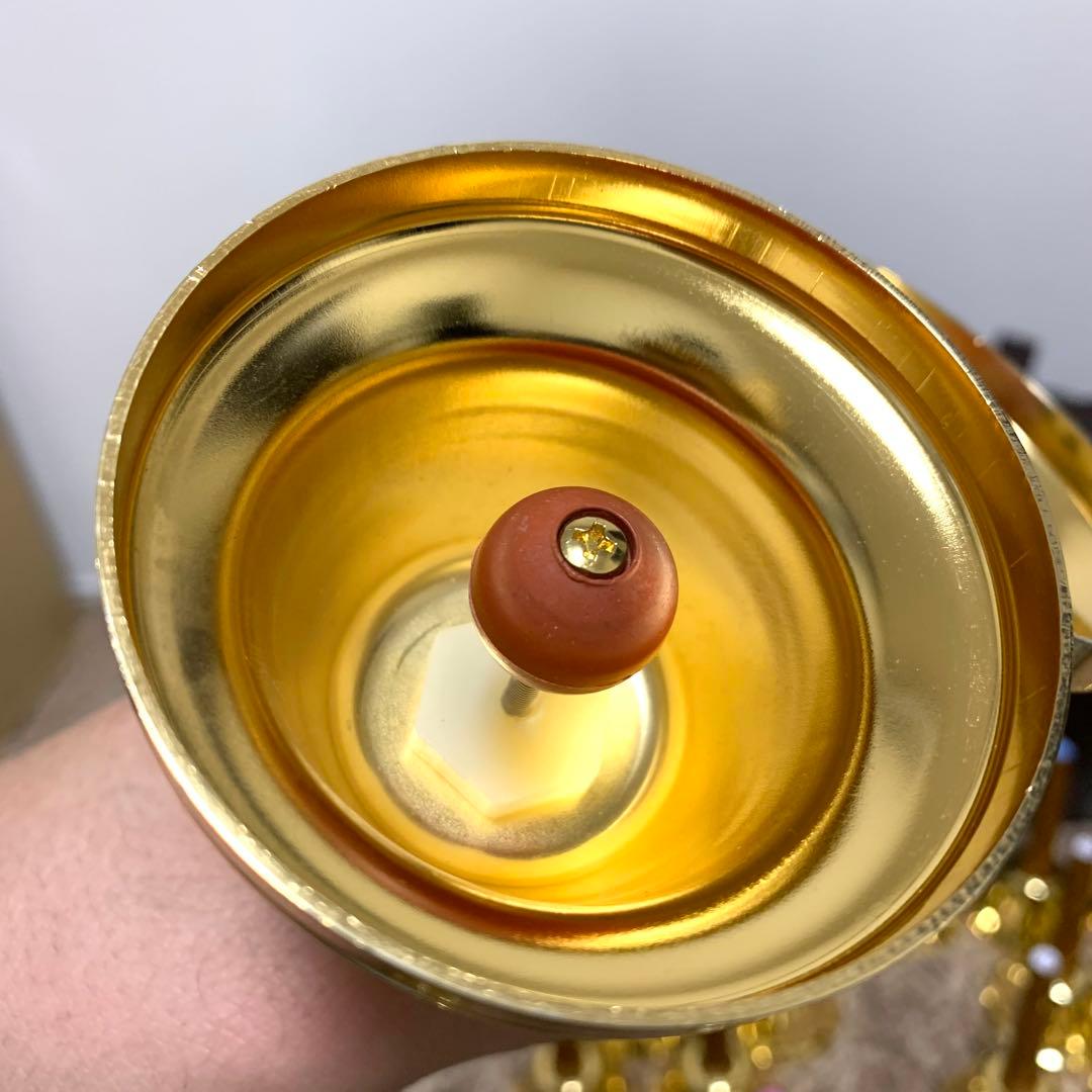 美品 ウチダ ハンドベル ゴールド27音 純正ケース付