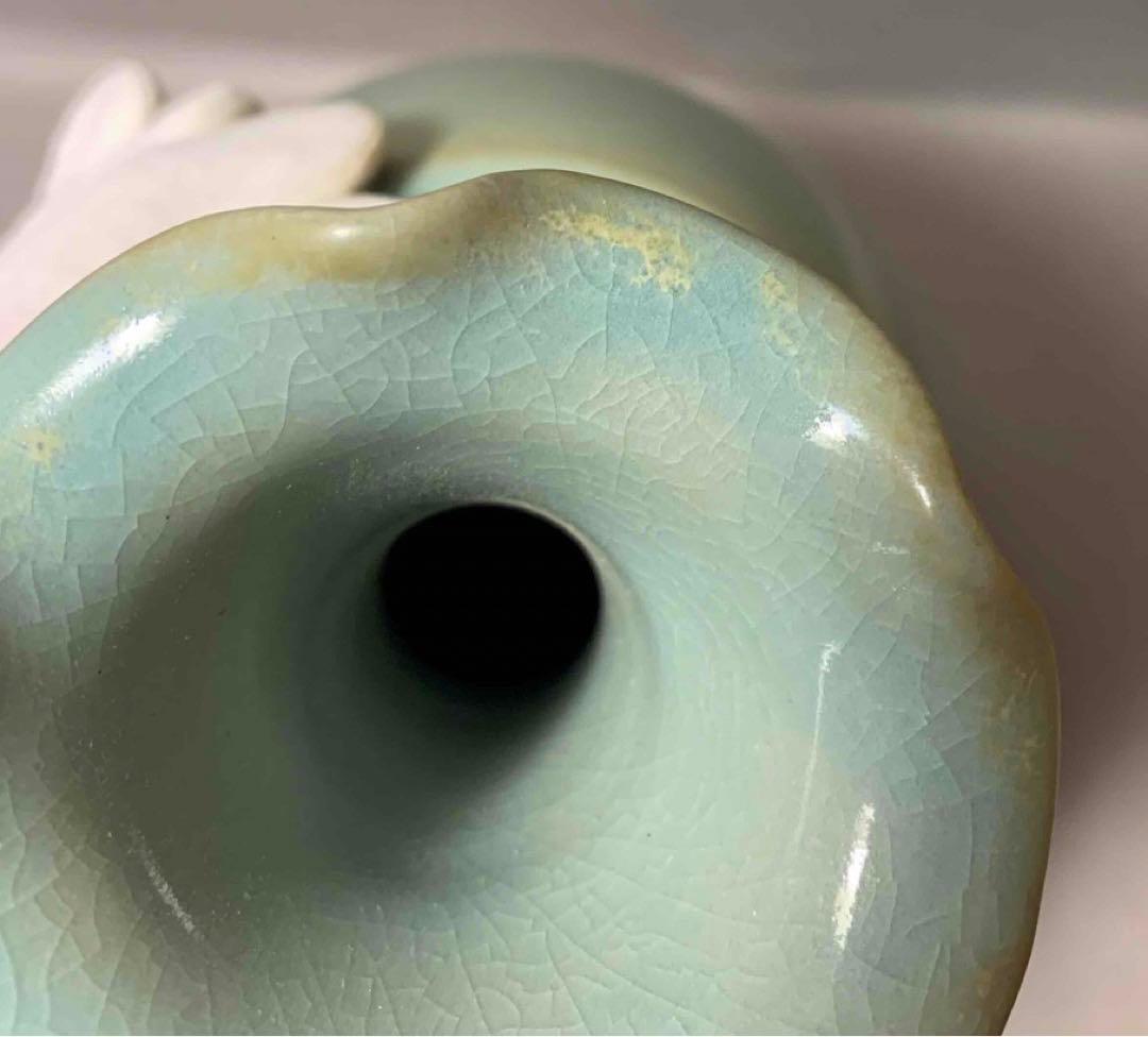 中国 輪花口肩衝瓶　u6230952