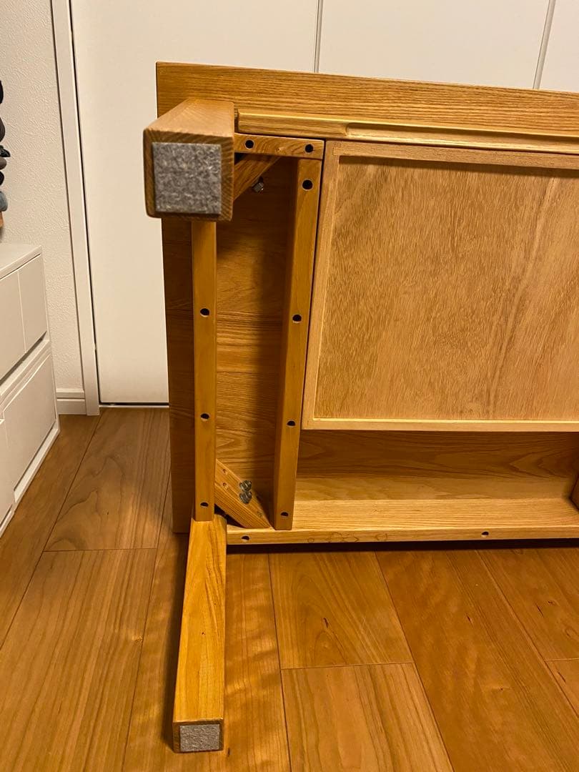 無印良品　MUJI タモ材　ローテーブル　天然木　廃盤