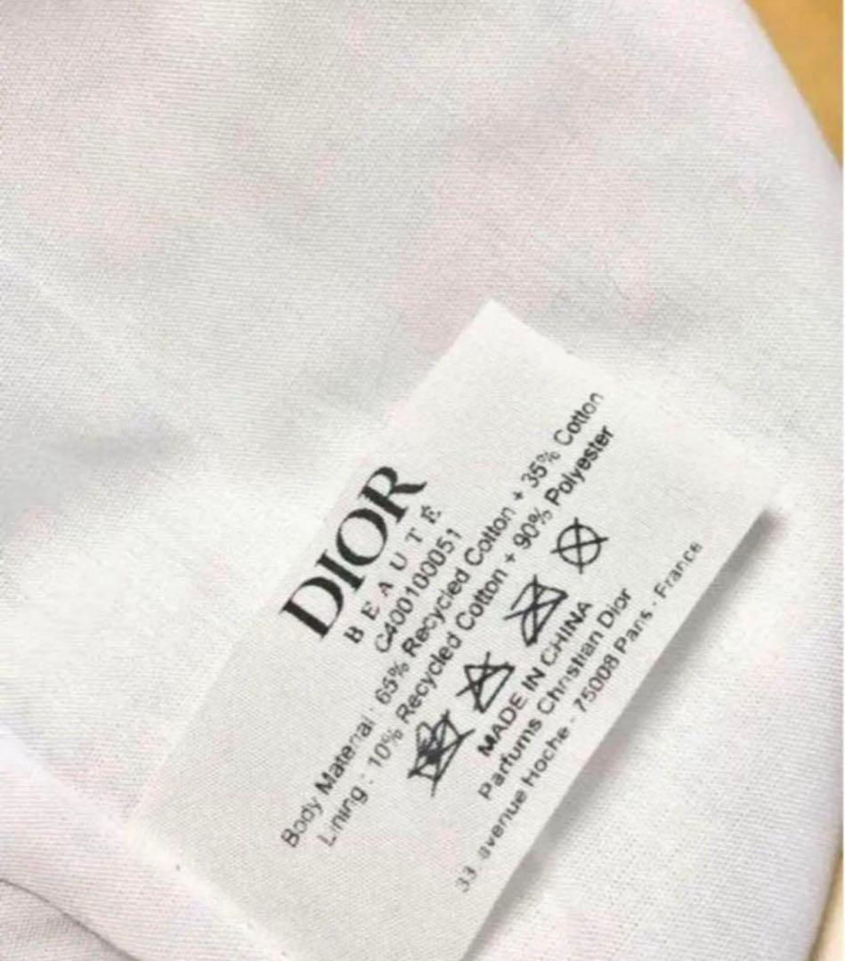 Dior 刺繍巾着ポーチ