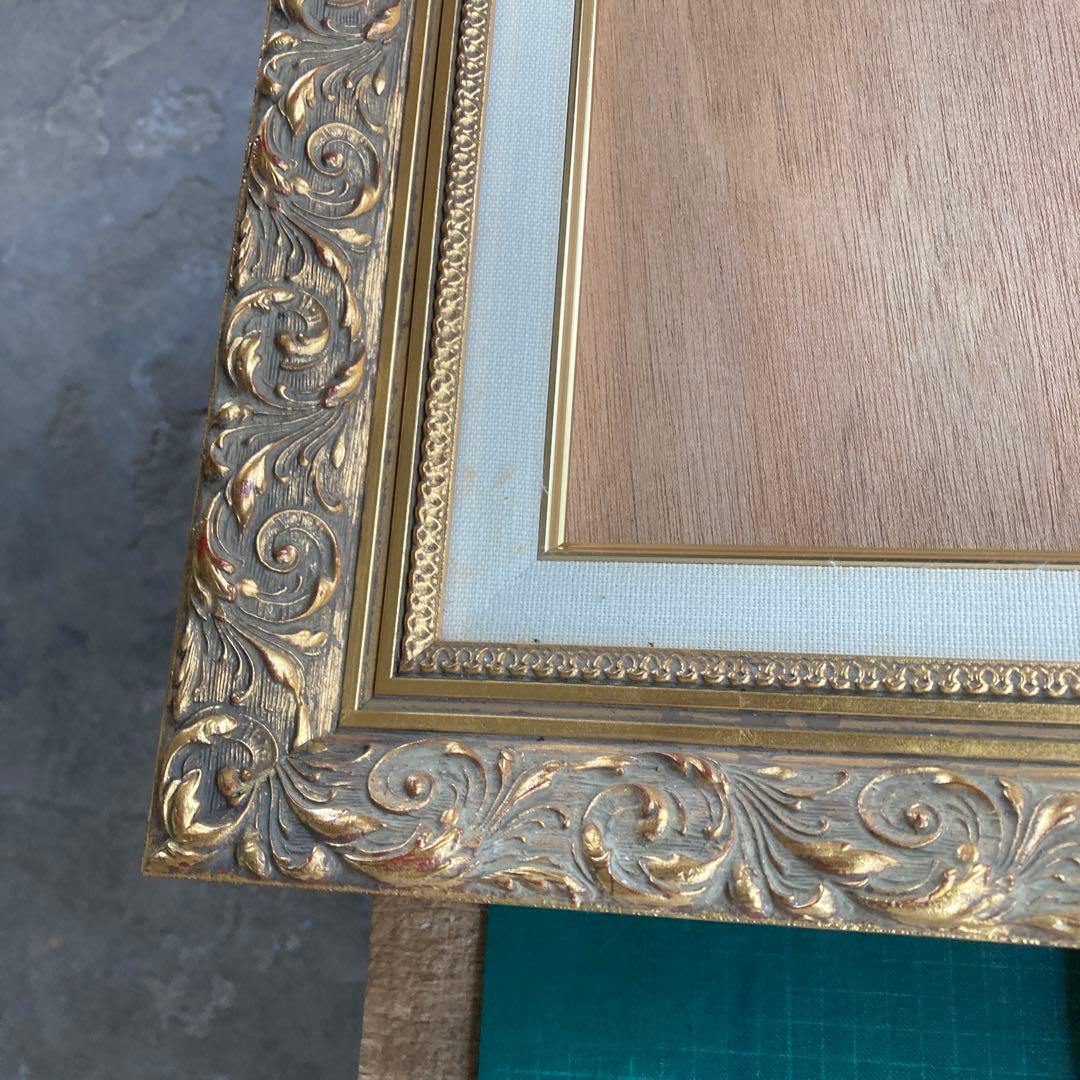 ゆ*か様 虹画堂 F10号 油彩額縁 ゴールドフレーム アクリル 金色 布カバー