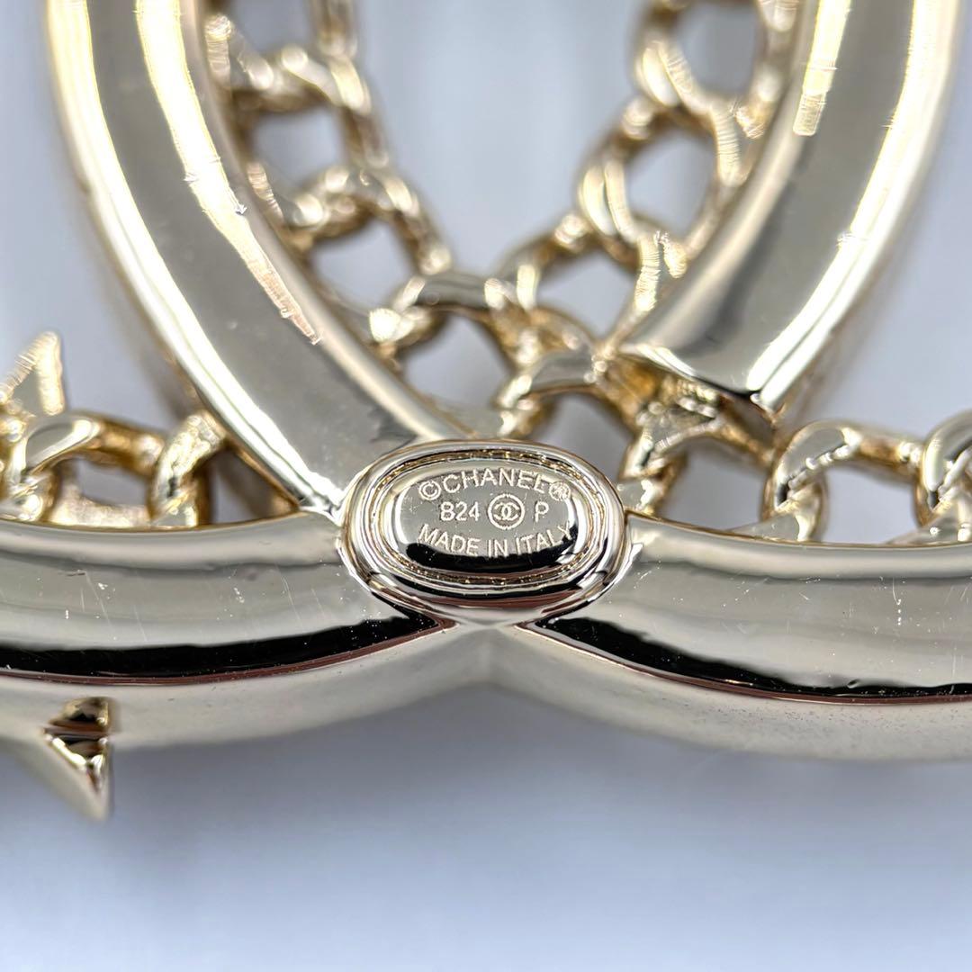 【極美品】シャネル CHANEL ブローチ ココマーク パール ラインストーン