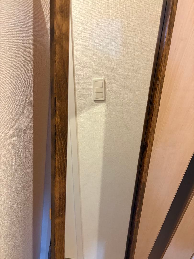 【職人手作り】ヨーロッパブナ製天然木フレーム　スタンドミラー　アンティーク　姿見