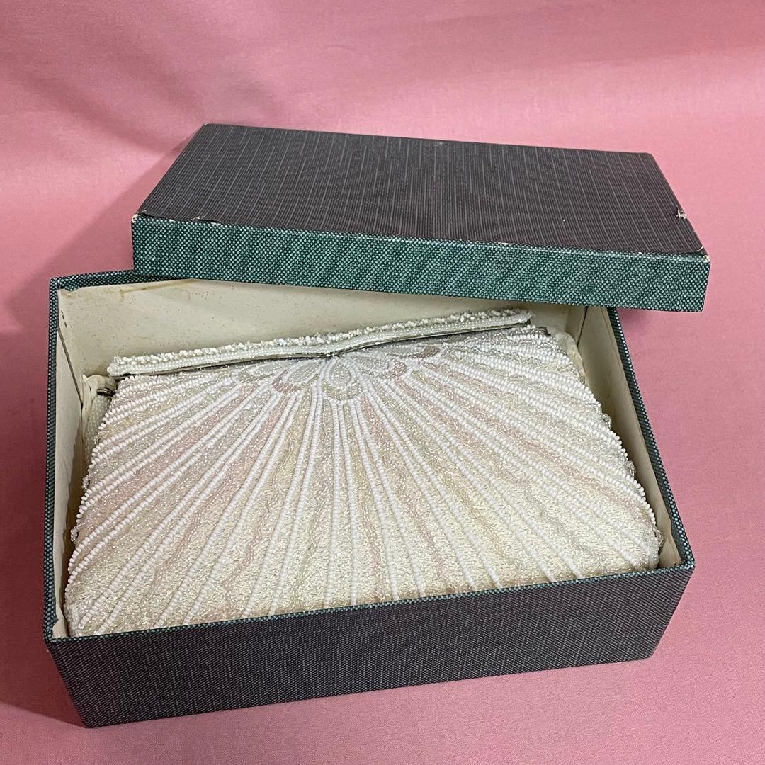 希少　貴重　はしもと　ビーズバッグ　ハンドバッグ　ガラスビーズ　FB-408共