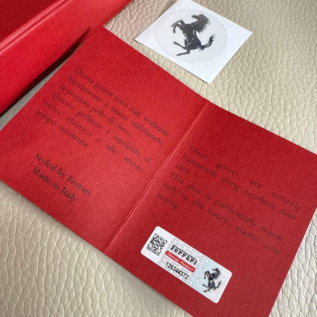 専用出品 フェラーリ オフィシャル レザー ドライビング グローブ
