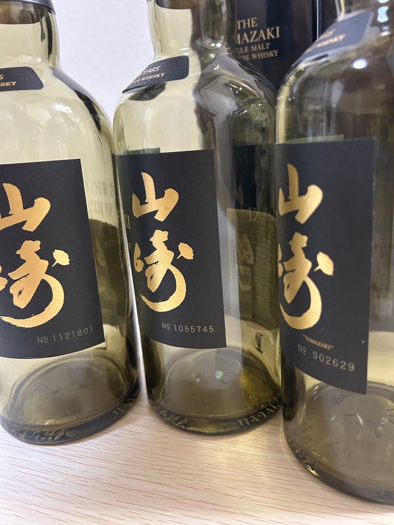 空瓶箱付き山崎 18年 シングルモルトウイスキー 700ml 3本セット