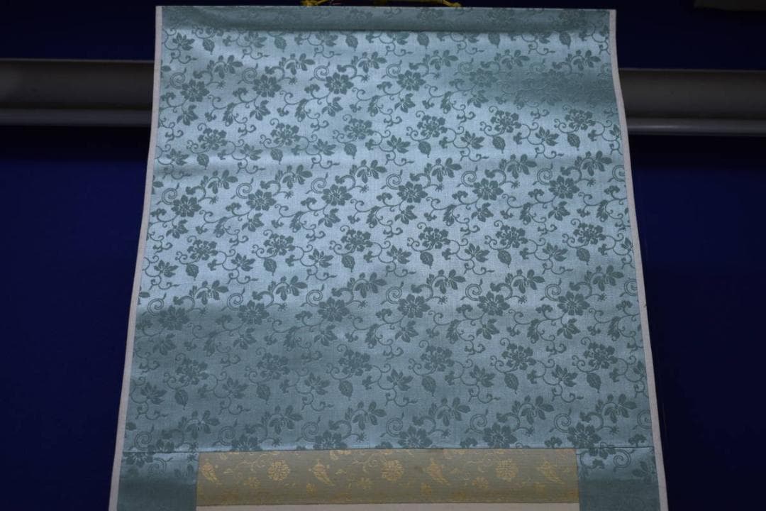 真作/三井飯山/牡丹画賛/富豪如意/布袋屋掛軸HI-106