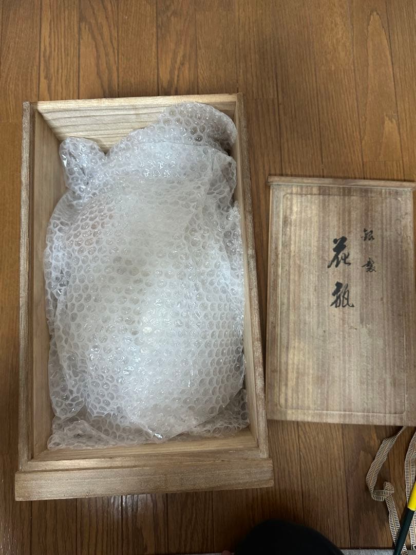 値下げ‼️‼️純銀刻印入り遠藤兆映作花瓶