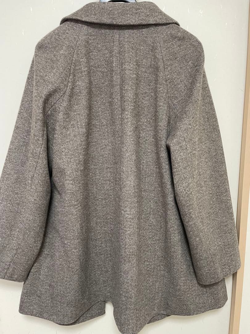 GLOBAL WORK 軽やかストレッチ衿2WAYコート　M