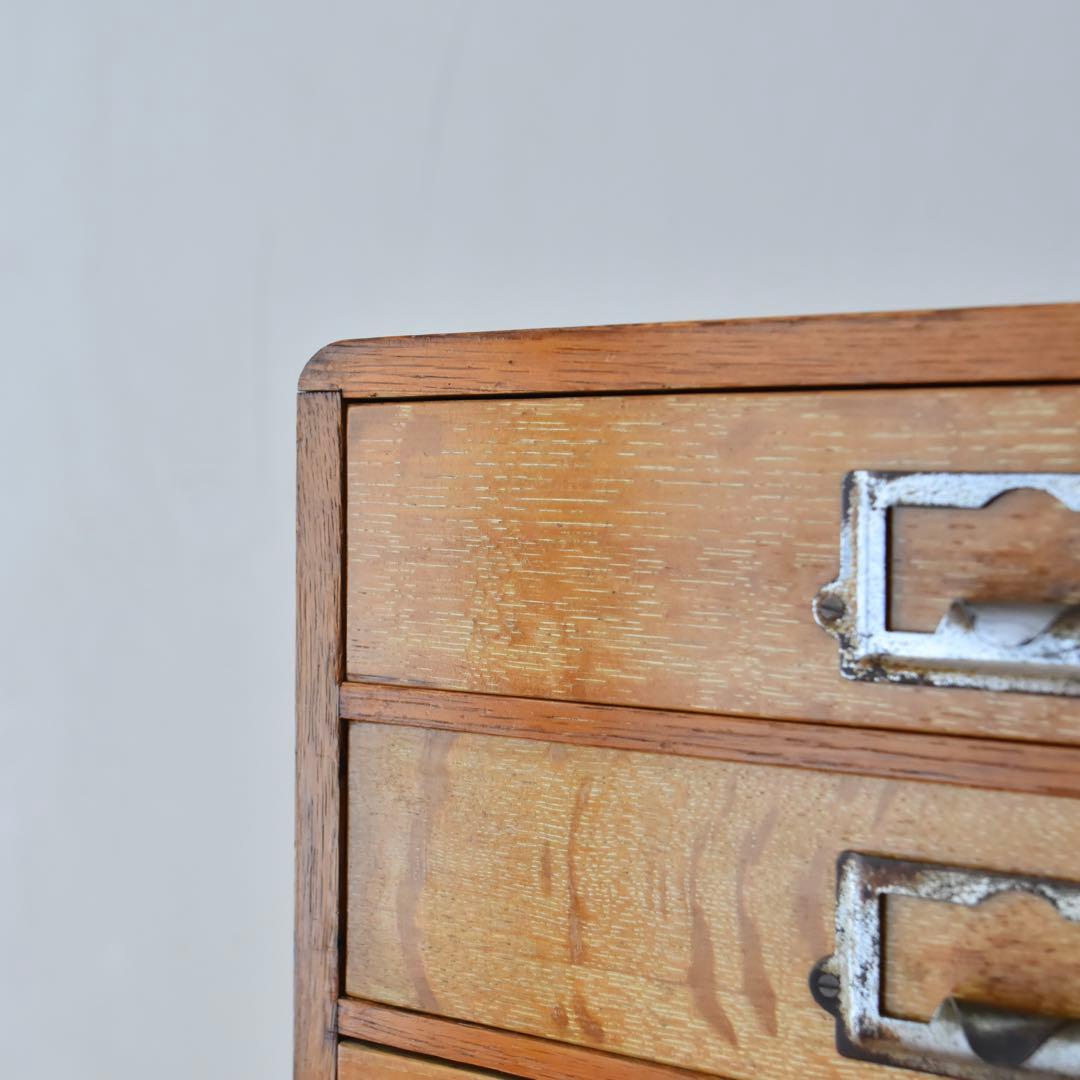 小引き出し　楢　無垢材　Made In Japan