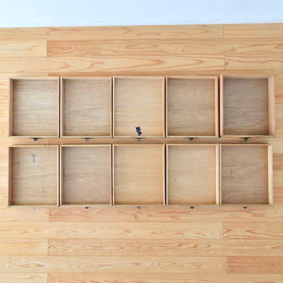 小引き出し　楢　無垢材　Made In Japan