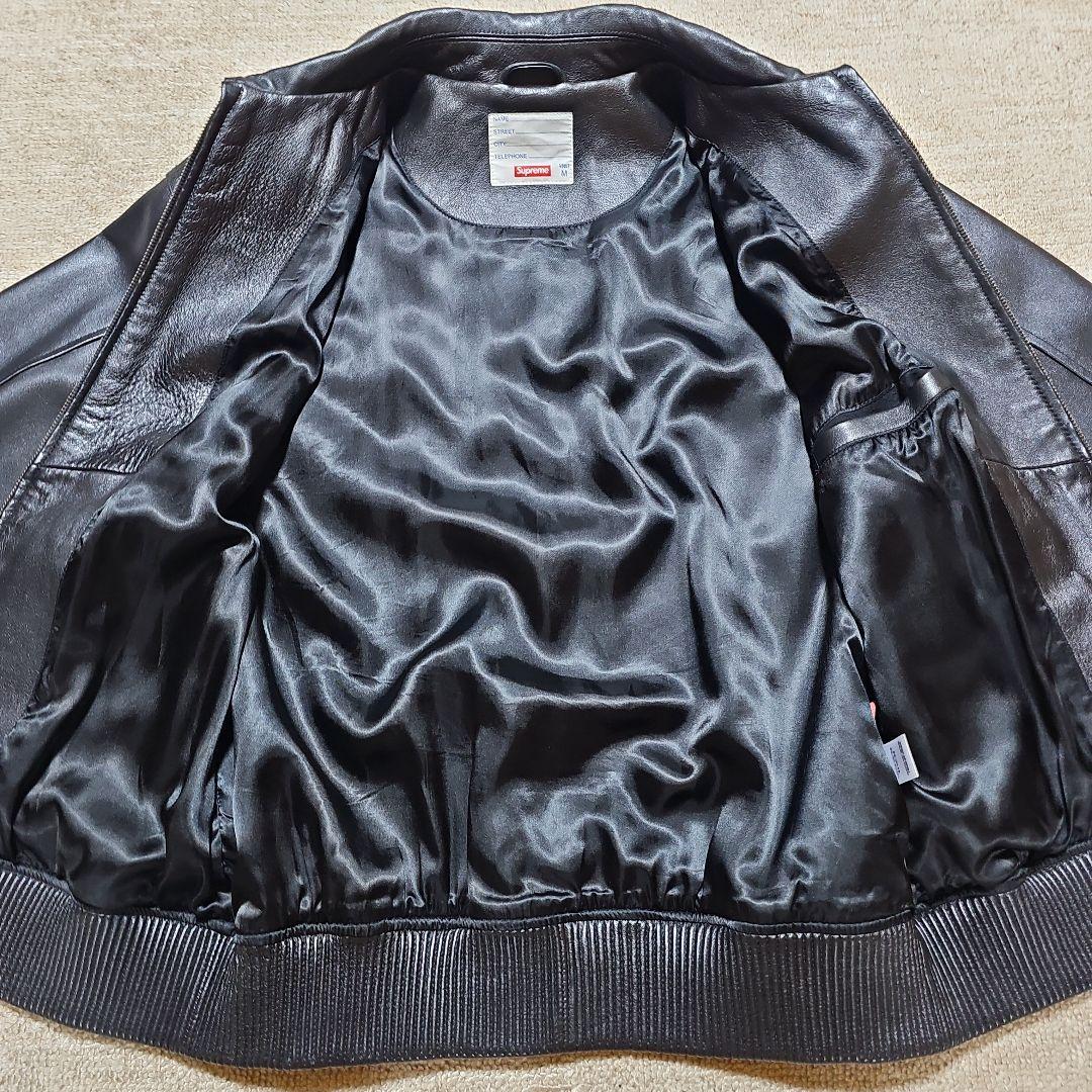 光*様 美品！希少！ Supreme シュプリーム レザージャケットブラック M