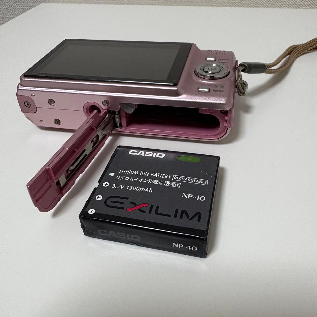 【動作良】CASIO エクシリムEX-Z1050 充電器付き ピンク コンデジ