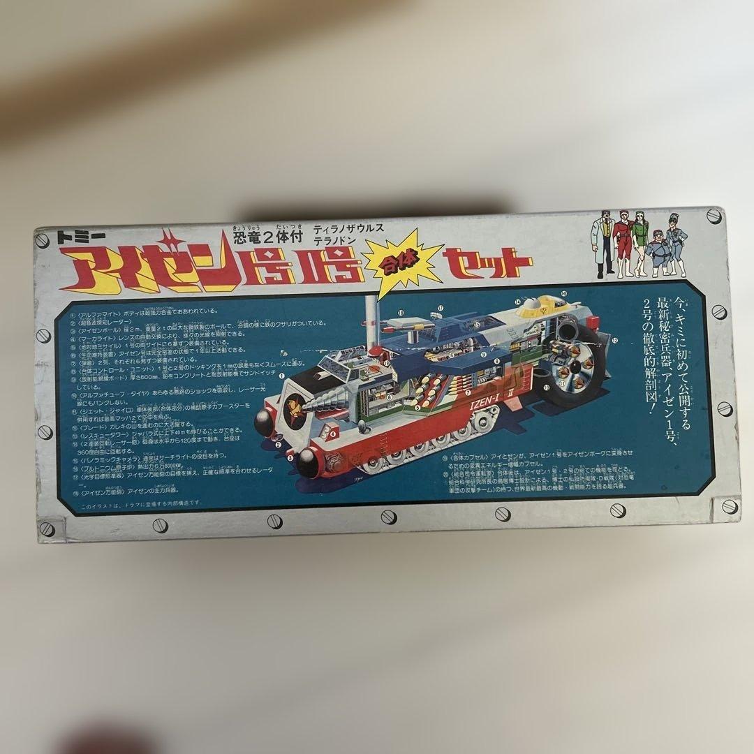 【レトロ】　トミー　恐竜大戦争 アイゼン1号2号 合体セット 箱付き