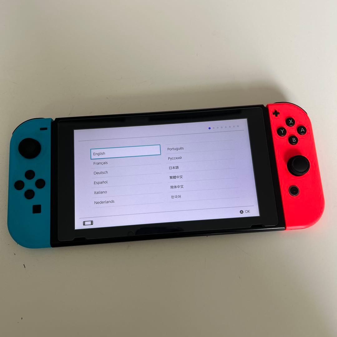 Nintendo Switch 本体 青/赤＋付属品＋箱付き