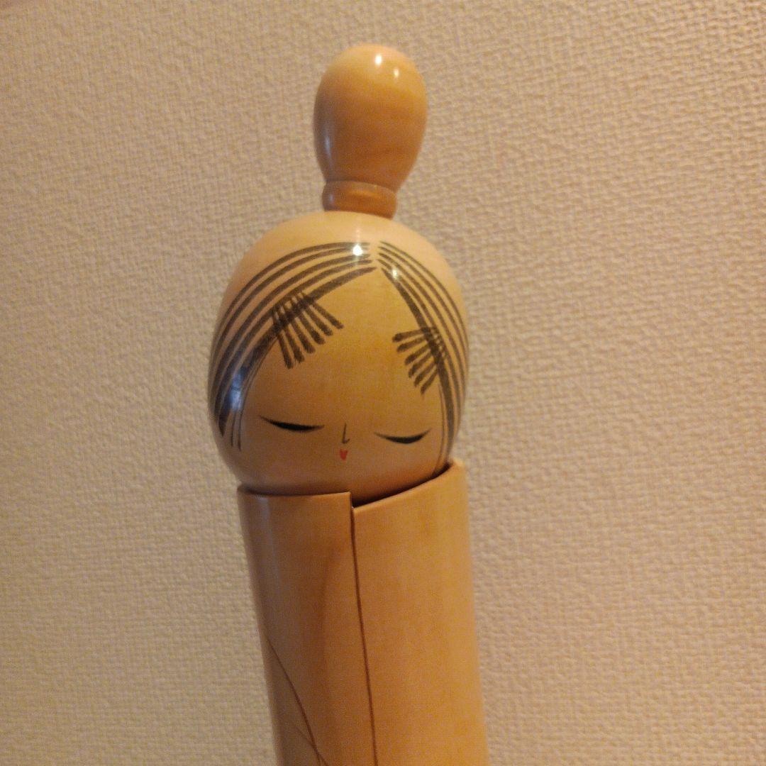 佐藤翠崕 創作こけし 菊の想い 内閣総理大臣賞受賞作家