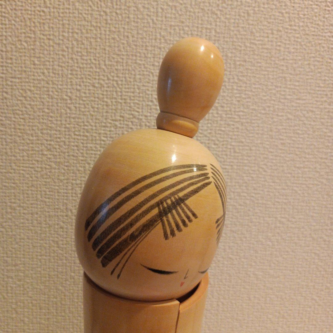 佐藤翠崕 創作こけし 菊の想い 内閣総理大臣賞受賞作家