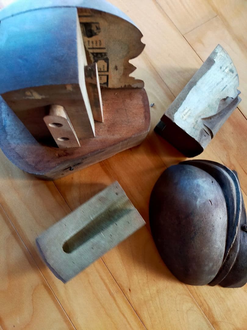 アンティーク　帽子　パズル木型