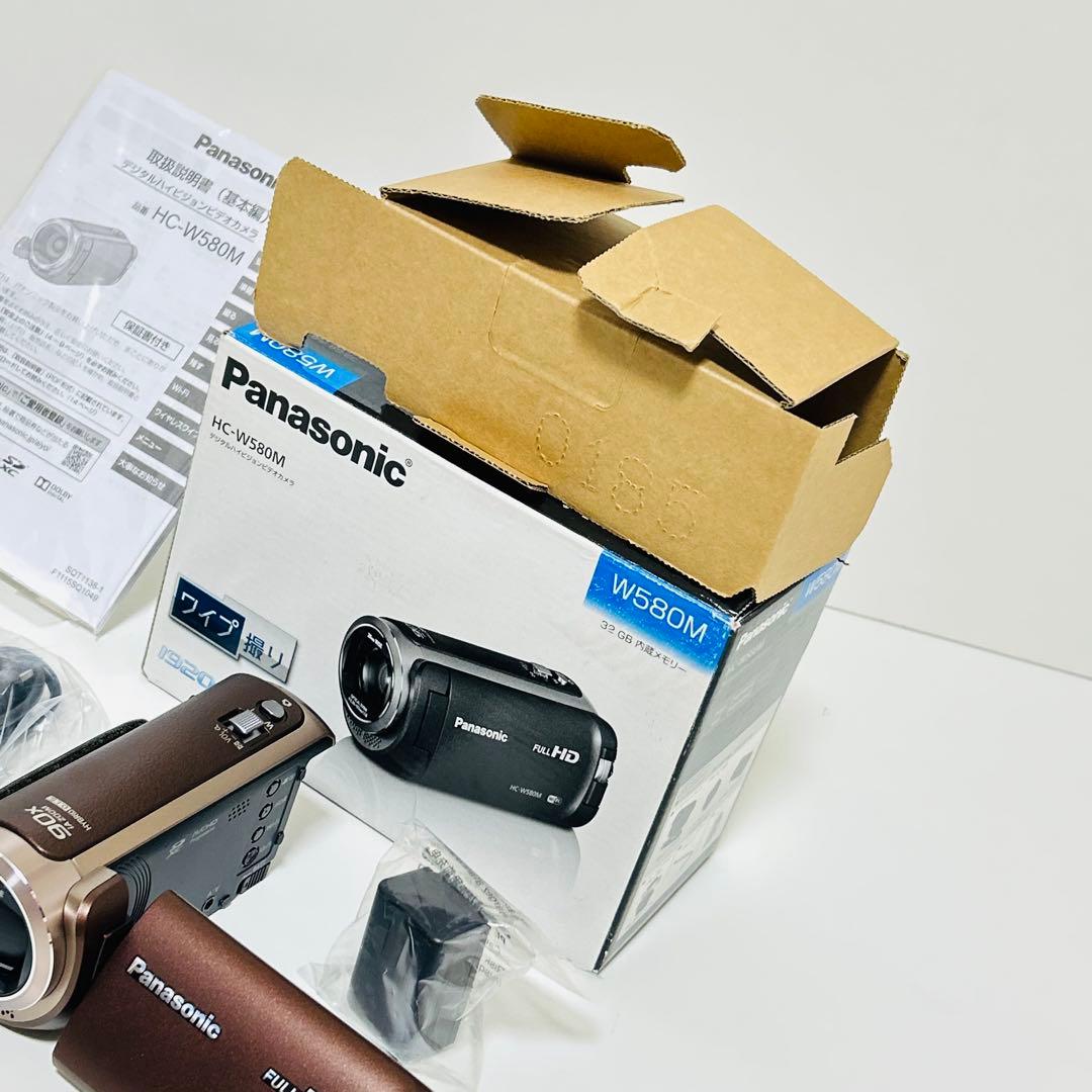 【未使用級】①Panasonic HC-W580M ビデオカメラ ワイプ撮り