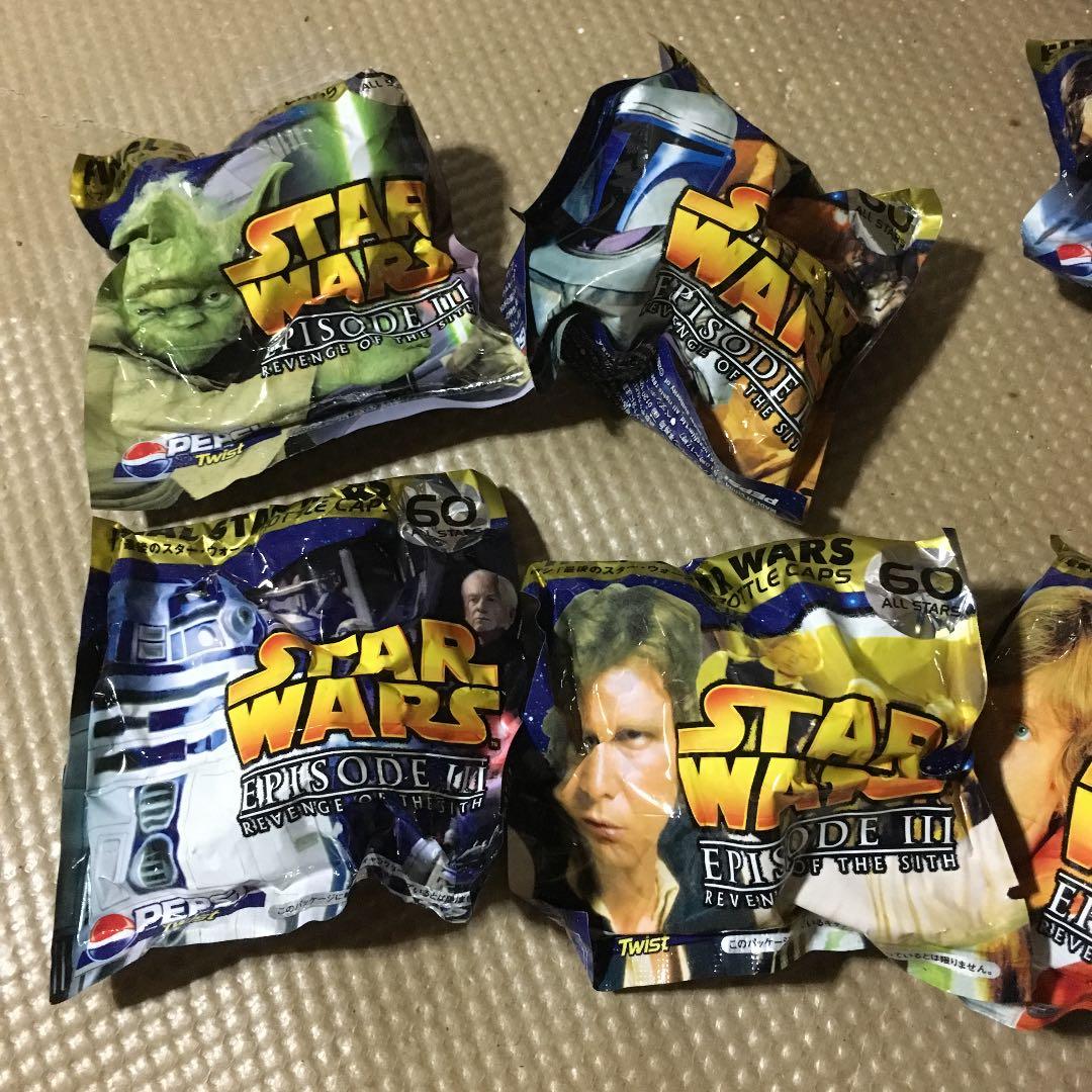 0625　スターウォーズ エピソード III ボトルキャップ 21個 袋12種