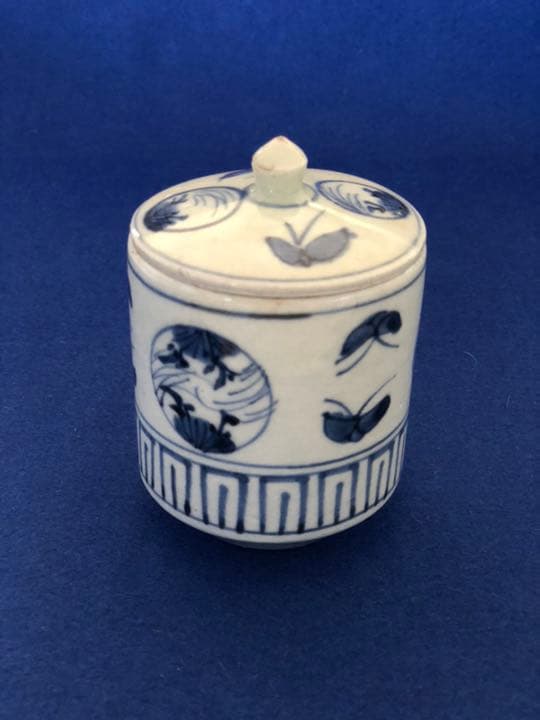 煙草盆 漆塗り 古伊万里灰いれ