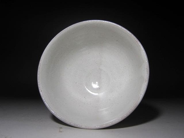 ★　松井康成　粉引馬上杯　茶碗　表千家十三代即中斎の花押がございます★x336