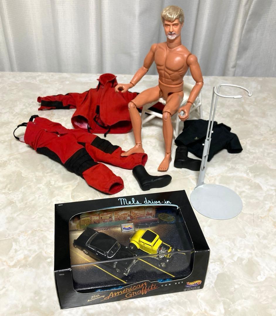 ホットウィール　アメリカングラフィティー　未開封+ ルーカス風カスタムフィギュア