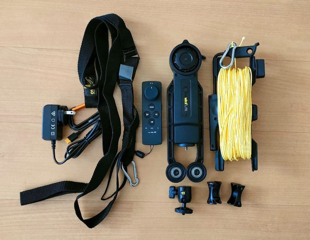 Wiral LITE（ケーブルカム）カメラを取り付けワイヤーで撮影