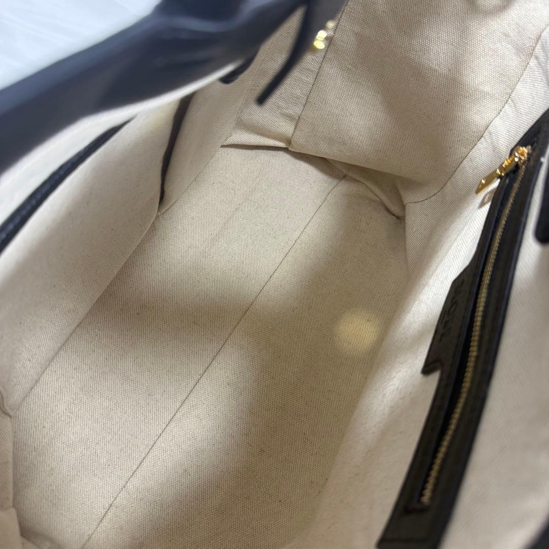 【極美品】スローブイエナ ハンド トートバッグ 底鋲 大容量 A4 2way 黒