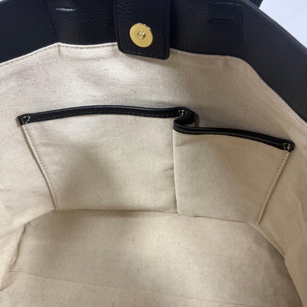 【極美品】スローブイエナ ハンド トートバッグ 底鋲 大容量 A4 2way 黒