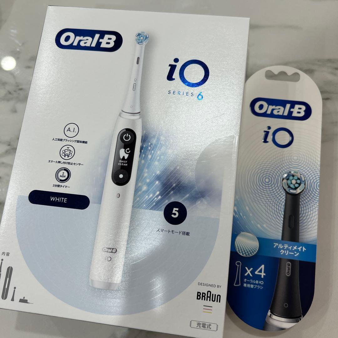 Oral-B iOシリーズ 6 ホワイト 本体プラス替え1セット