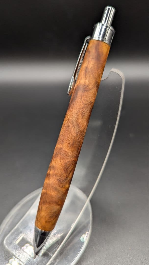 253ペン工房翌檜　屋久杉　光明杢　木軸シャーペン　木軸ボールペン