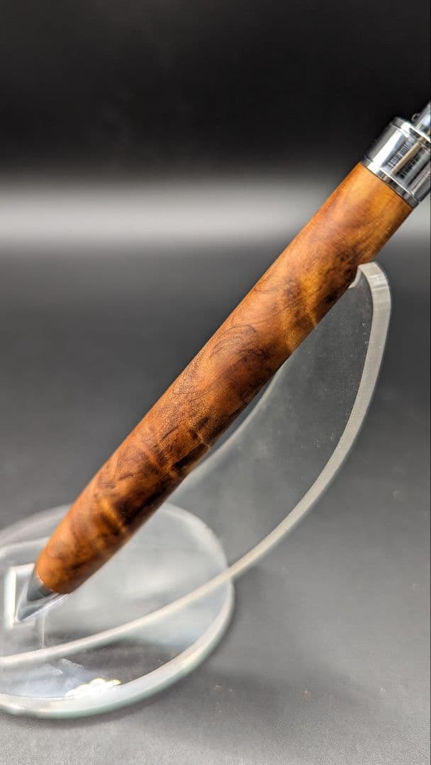 253ペン工房翌檜　屋久杉　光明杢　木軸シャーペン　木軸ボールペン