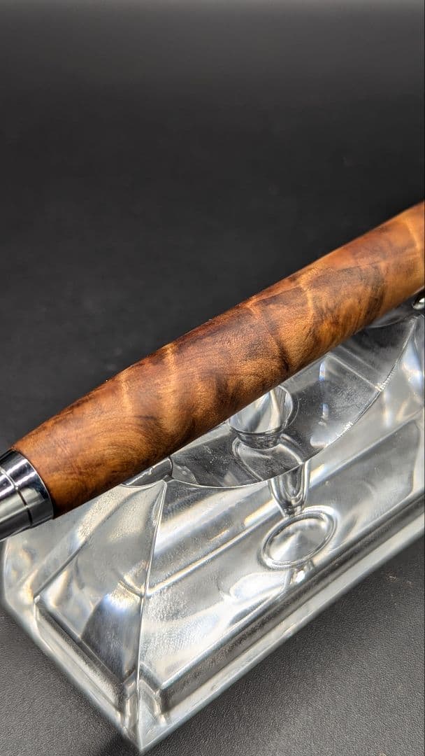 253ペン工房翌檜　屋久杉　光明杢　木軸シャーペン　木軸ボールペン