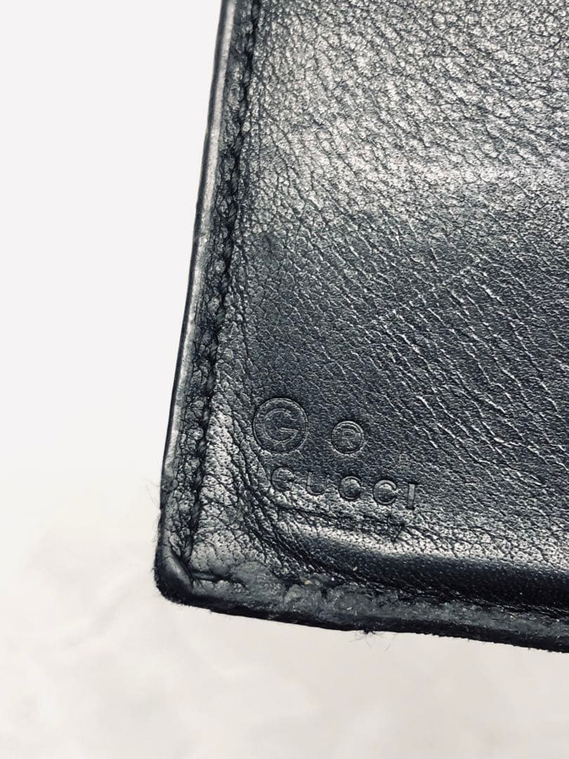 GUCCI ミニ財布 マイクロGG インターロッキング シマ 箱あり