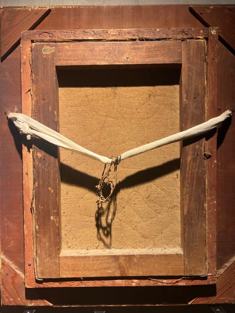 古油彩画　肉筆画　時代物