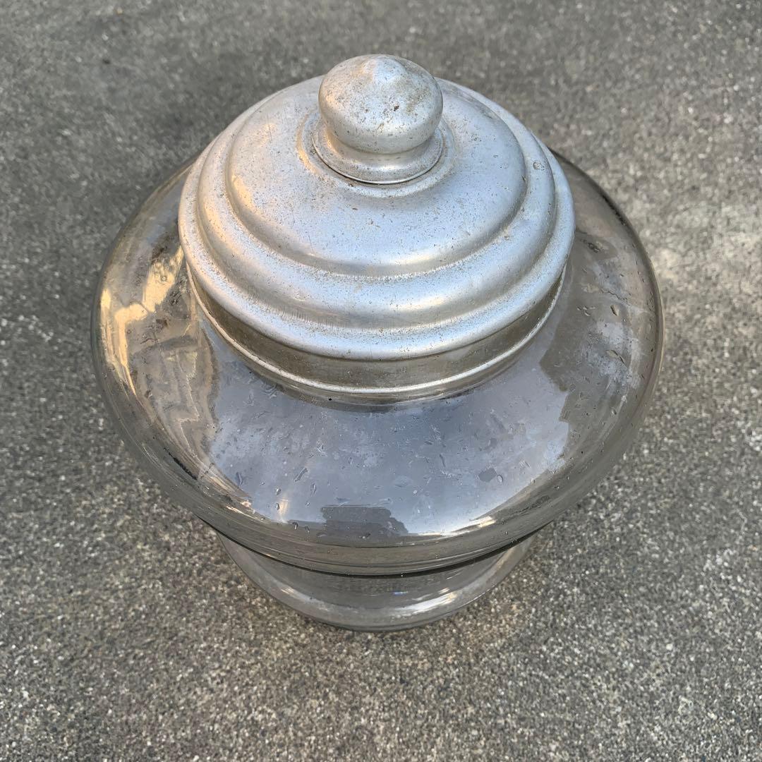 アンティーク ガラス瓶 タル型 古カラス 古道具 昭和レトロ