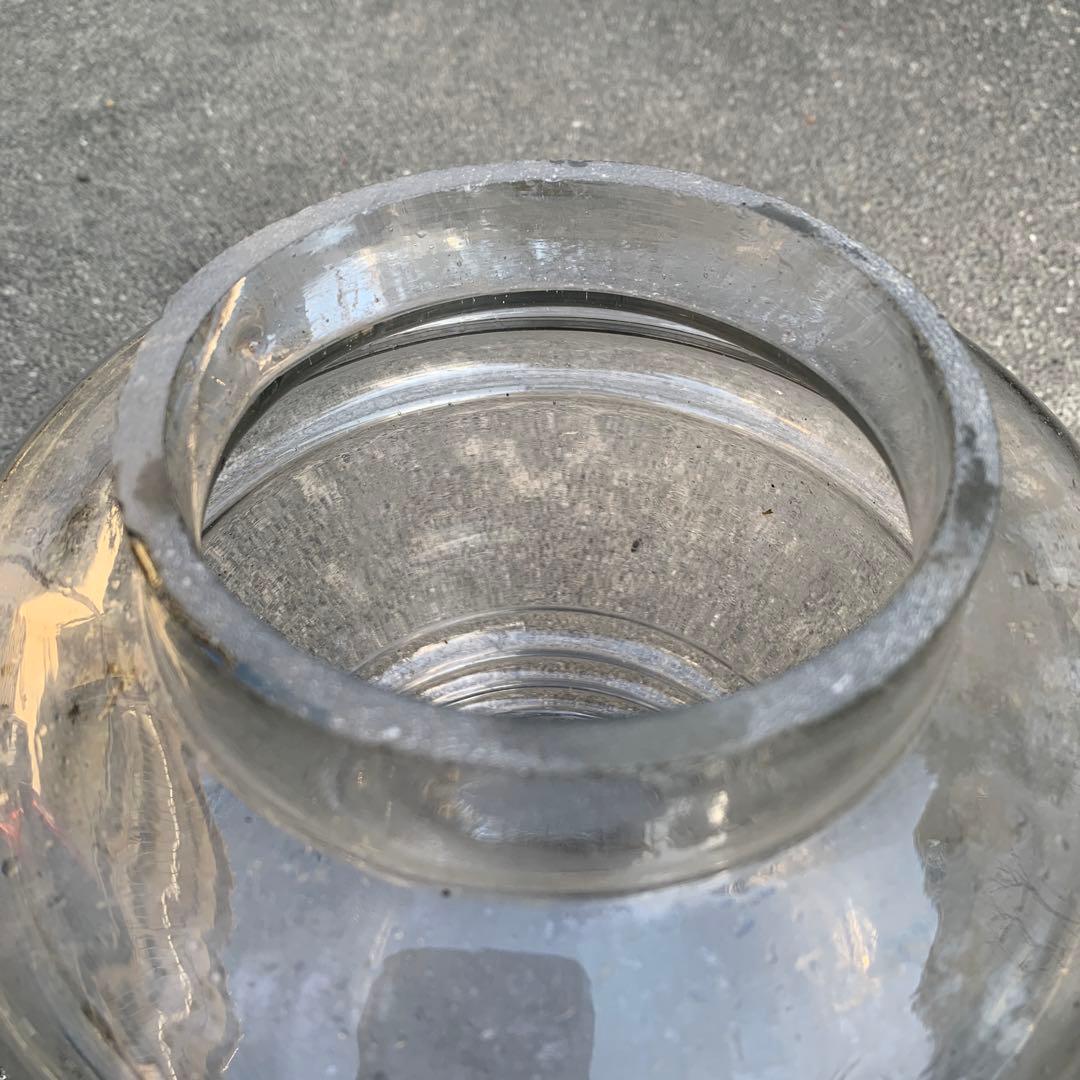 アンティーク ガラス瓶 タル型 古カラス 古道具 昭和レトロ