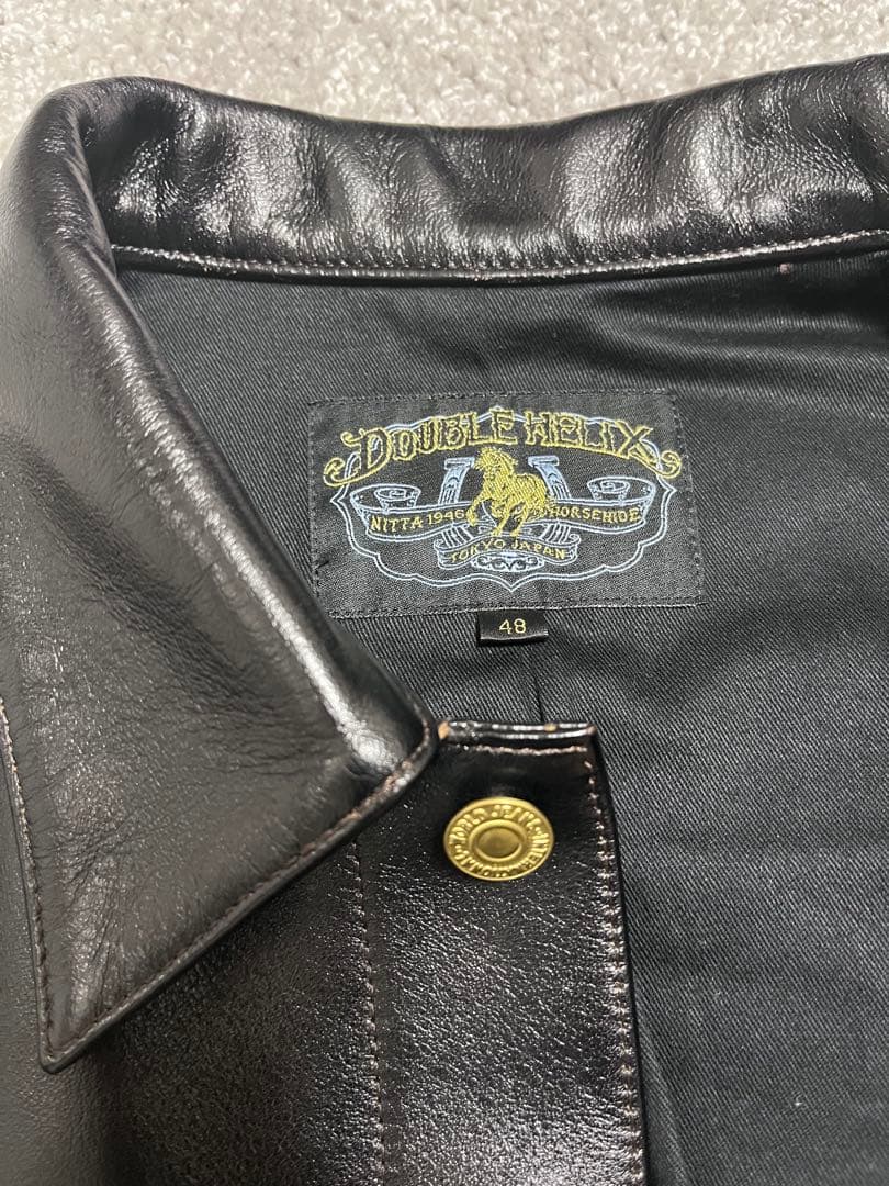 DOUBLE HELIX/ダブルヘリックス/ホースハイドレザー/大きサイズ48