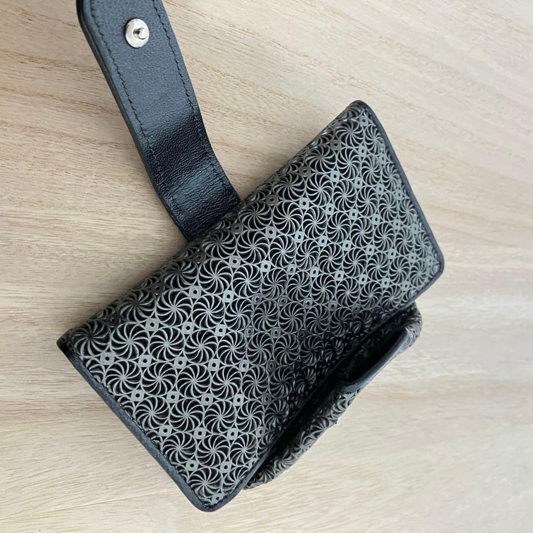 極美品✨ヒロコハヤシ✨ジラソーレ✨ミニモ ✨折り財布✨黒✨ブラック