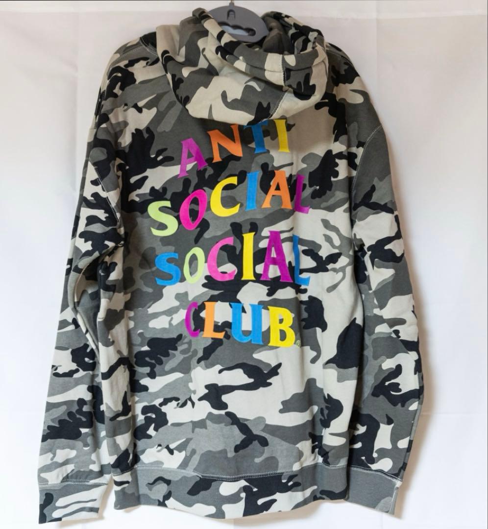 【激レア】Anti social social club迷彩パーカーASSC