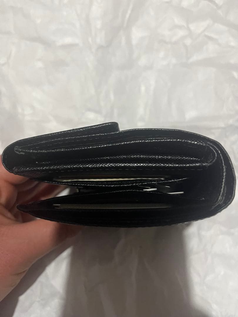 【美品】BURBERRY バーバリー　ブラック二つ折り財布