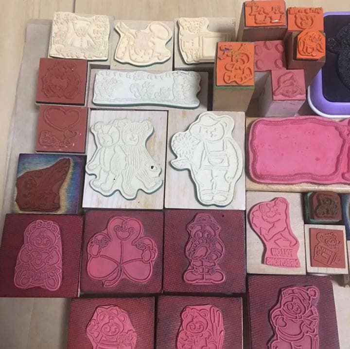 ヴィンテージスタンプ　大量　セット　熊　くま　ベアー