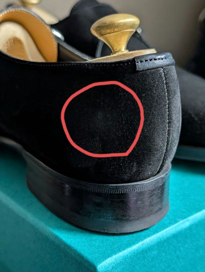 msek様用　エドワードグリーン　シングルモンク　ブラックスエード 6TROON