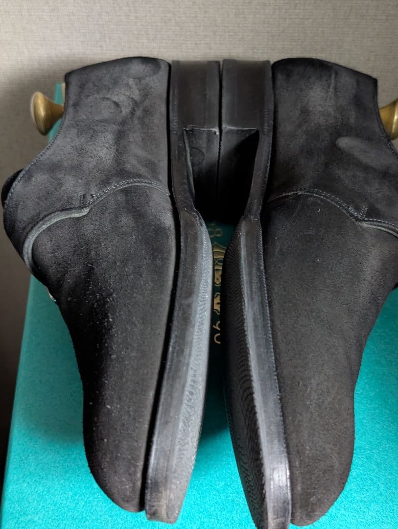 msek様用　エドワードグリーン　シングルモンク　ブラックスエード 6TROON