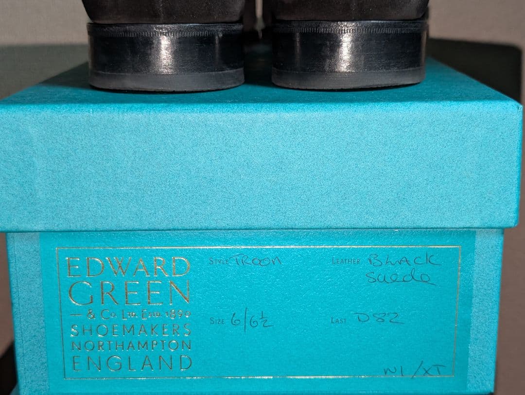 msek様用　エドワードグリーン　シングルモンク　ブラックスエード 6TROON