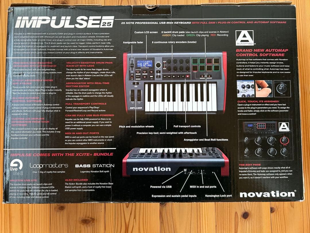 Novation IMPULSE 25 MIDIキーボード