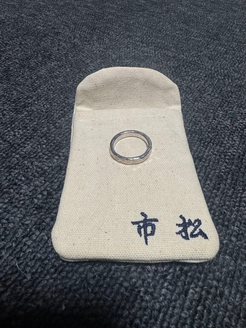 市松 シルバー リング 19号