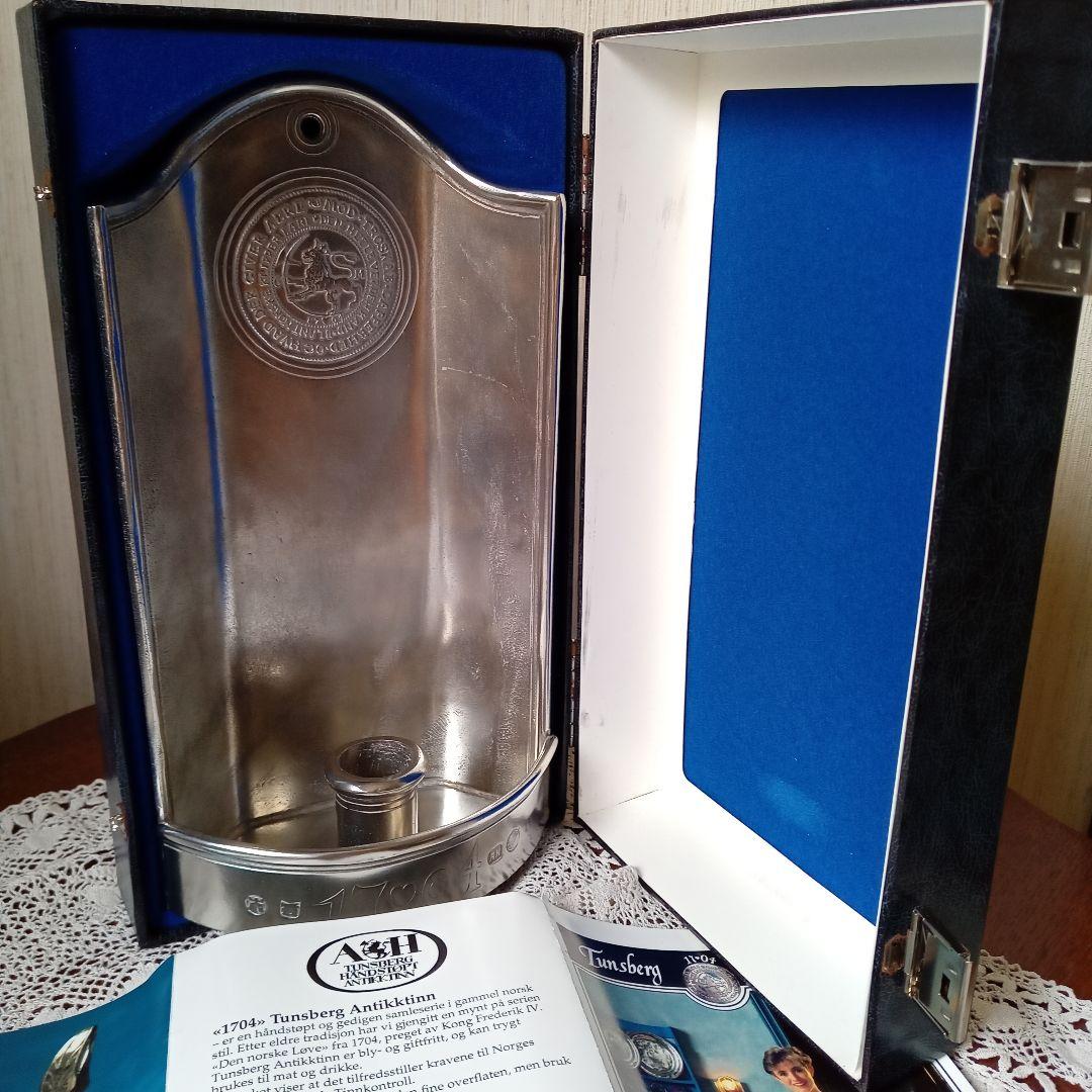 お値下げ！ノルウェー　トンスベルグ　ピューターキャンドルスタンド未使用品